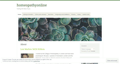 Desktop Screenshot of homeopathyonline.org.uk